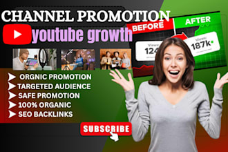 organic youtube channel promotion yt video music promotion channel growth