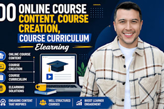 online course content, course creation, course curriculum and elearning