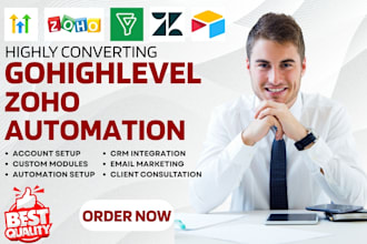 setup gohighlevel zoho automation zoho bigin zendesk airtable zapier inegration