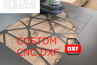 make custom 2d dxf files for cnc cutting