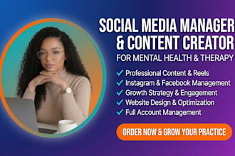 be your social media manager for mental health and therapy leads with ads