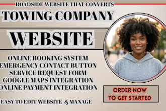 roadside assistance website towing company site towing booking emergency service