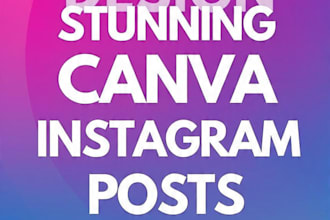 design 3 stunning canva instagram posts for your business