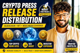 distribute crypto press release and blockchain press release to news media