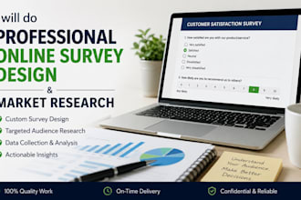 do professional online survey design and market research