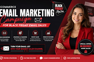 create ecommerce email marketing campaign for black friday email sales
