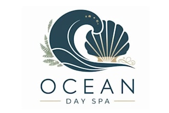 design minimalist pictorial ocean day spa logo