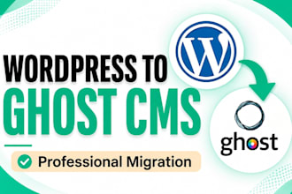 migrate your wordpress, wix, bloggers, substack, typo3 website to ghost cms