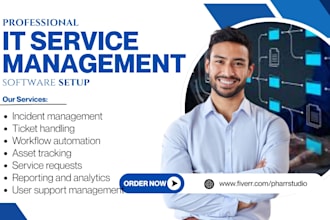 setup IT service management servicenow ninjaone jira freshservice atera clickup
