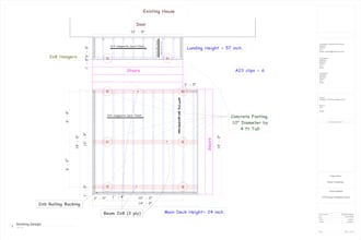 provide you deck, pergola, porch or patio permit drawings