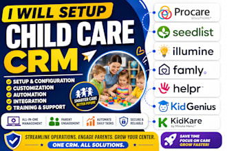 setup child care crm procare seedlist illumine famly helpr kidgenius kidkare crm