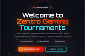 build a responsive esports tournament website