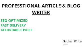 write english articles, blog posts, and assignments