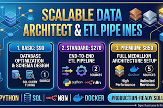 design scalable sql databases and medallion architecture pipelines
