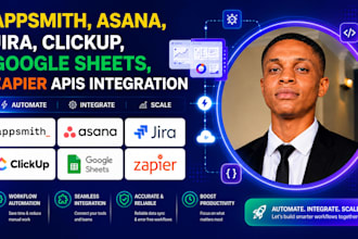 do appsmith asana jira clickup sheet zapier api integration