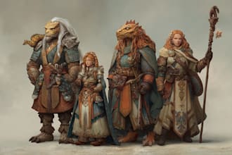 dnd character art and dnd character art
