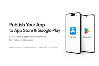 publish your app to app store and google play