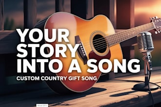 write and produce your personalized country gift song