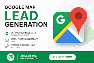 scrape google maps, do b2b lead generation and email list building