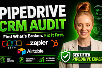 audit your pipedrive CRM and deliver a full optimization report
