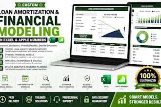 custom loan amortization and financial modeling in excel and apple numbers