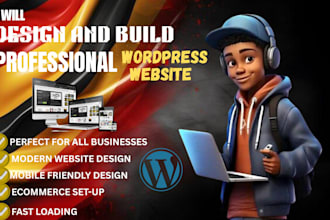 design and build modern wordpress website