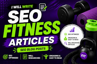 write SEO fitness blog posts for beginners