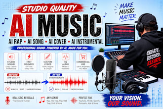 make studio ai cover music ai rap ai custom song instrumentals text to speech