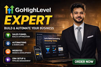 your gohighlevel expert for funnels,crm, and automation