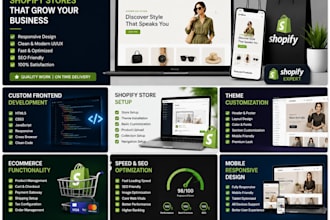 build a responsive shopify ecommerce website