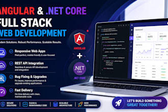 create modern full stack web apps using angular and dot net core