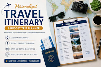 create a travel itinerary and budget trip planner