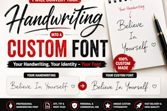 convert your handwriting into a custom font