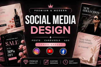 design luxury social media posts and ads