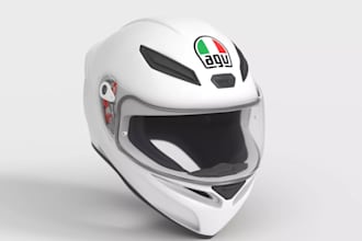 do any professional 3d helmet modeling, rendering and stl files
