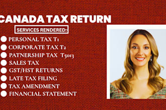 canada tax, personal t1, corporate t2, partnership t5013, sales tax, gst hst pst