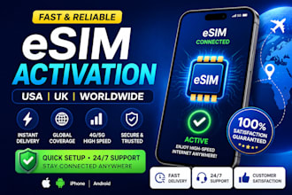 set up fast usa esim with unlimited data plans