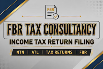 file your income tax returns and provide fbr tax consultancy in pakistan