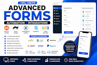 automate gravity form ninja forms formidable and 123formbuild with integration