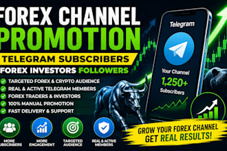do forex channel promotion, telegram subscribers,  forex investors followers