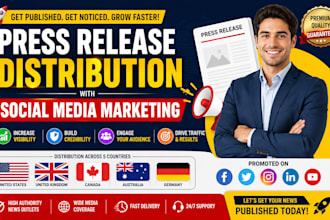 do press release distribution with social media marketing
