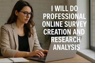 do professional online survey creation and research analysis