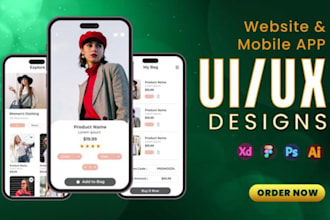 mobile app ui ux design and mobile app design in figma