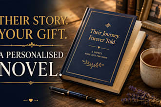 write a personalized cozy mystery or romance novel gift