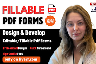 create fillable pdf form or design your pdf form