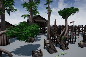 design 3d game environment custom vrc world 3d metaverse environment in unity
