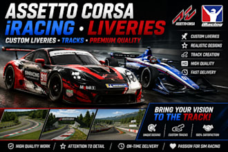 make assetto corsa, iracing, livery, assetto corsa tracks