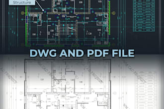 professionally convert PDF or sketch to autocad dwg