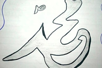 create beautiful custom urdu or arabic calligraphy art