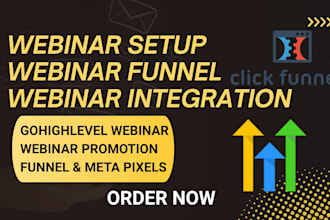 setup webinar funnel everwebinar zoom webinar gohighlevel automation clickfunnel